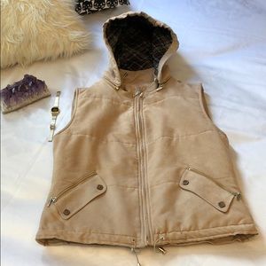 Designer Beige velvet vest